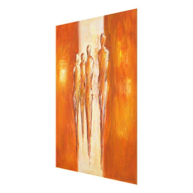 Bilder für die Wand Petra Schüßler - Vier Figuren in Orange 02