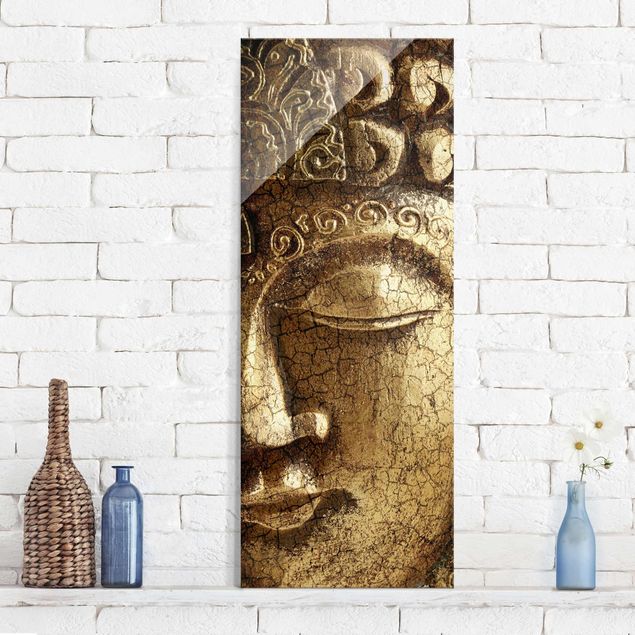 Wandbilder Glas XXL Vintage Buddha
