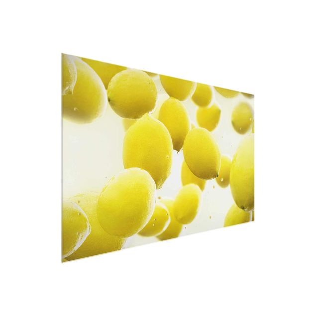 Glasbilder Zitronen im Wasser