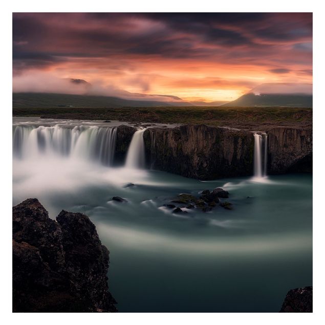 Schöne Fototapete Goðafoss Wasserfall in Island
