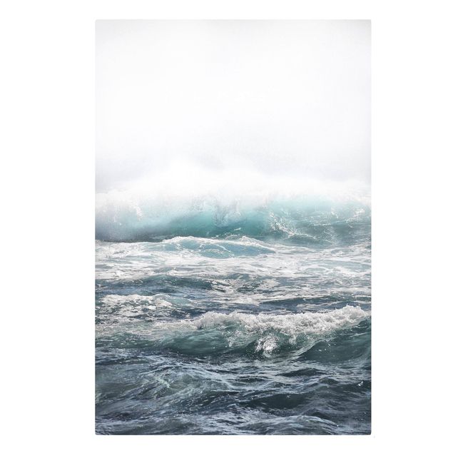 Leinwandbild - Große Welle Hawaii - Hochformat 2:3