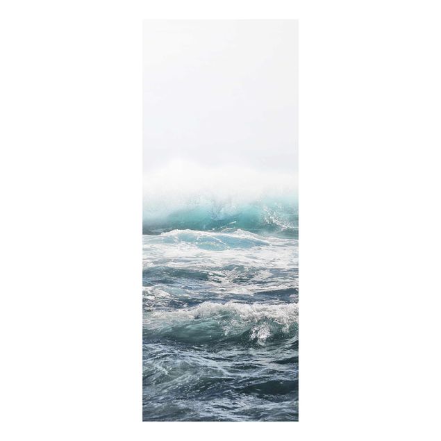 Glasbild - Große Welle Hawaii - Hochformat