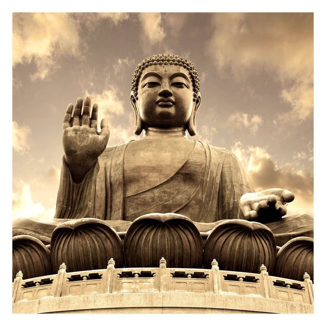 Fototapete - Großer Buddha Sepia