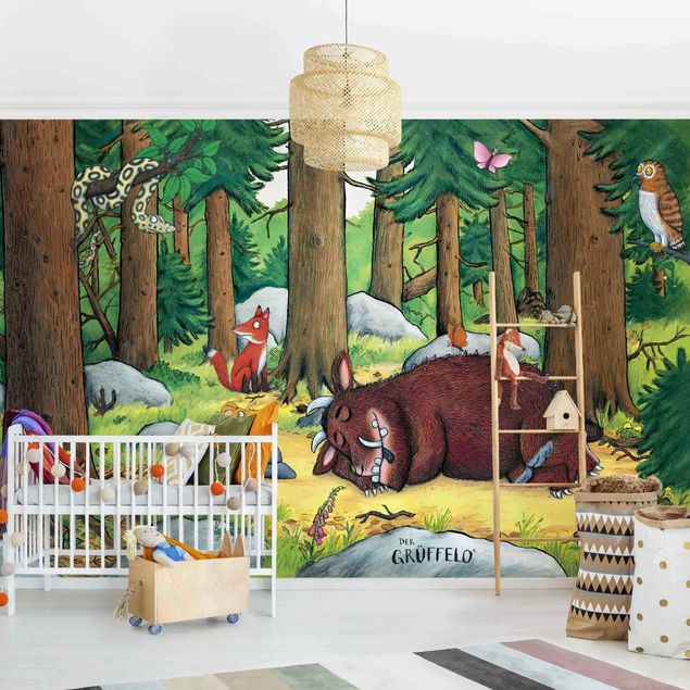 Kinderzimmer Tapete Tiere Grüffelo - Nickerchen im Wald