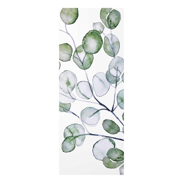 Schöne Wandbilder Grünes Aquarell Eukalyptuszweig