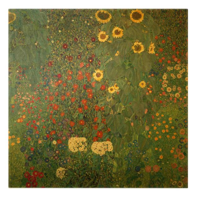 Wandbilder Stillleben Gustav Klimt - Garten Sonnenblumen