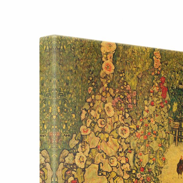 Klimt Gemälde Gustav Klimt - Gartenweg mit Hühnern