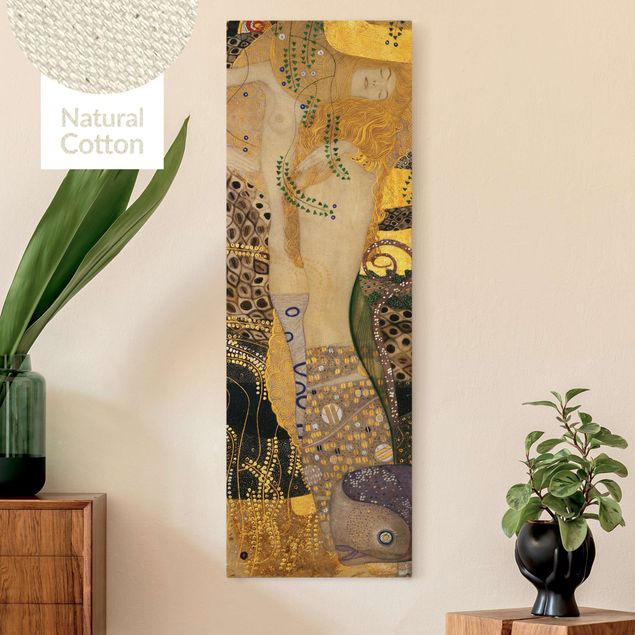 Leinwand Bilder XXL Gustav Klimt - Wasserschlangen I