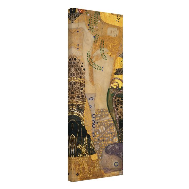 Moderne Leinwandbilder Wohnzimmer Gustav Klimt - Wasserschlangen I