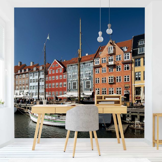 Fototapete Städte Hafen in Kopenhagen
