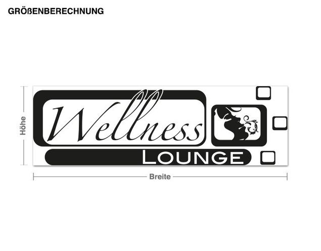 Wandtattoo Sprüche Wellness Lounge Vintage