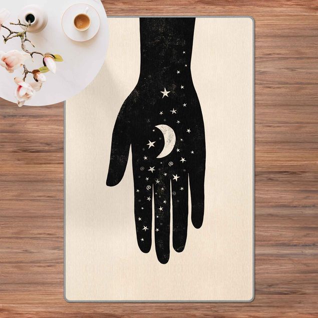 Teppich Orientalisch Hand mit Mond