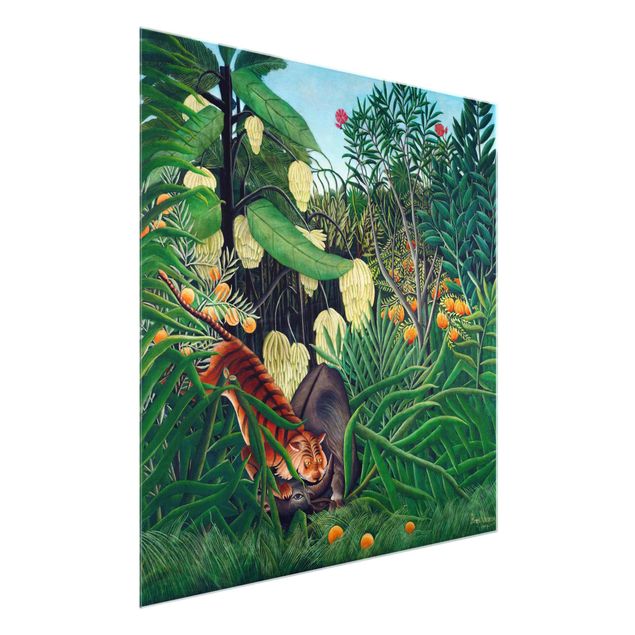 Bilder für die Wand Henri Rousseau - Kampf zwischen Tiger und Büffel