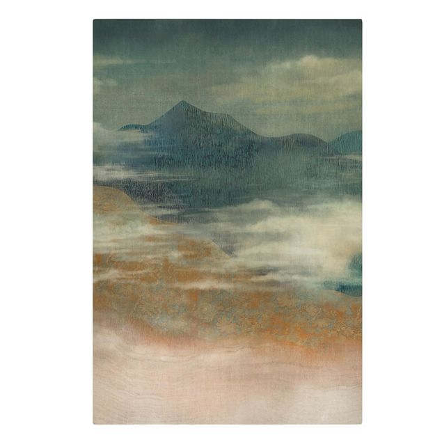 Kunstdrucke auf Leinwand Himmelhohe Berglandschaft