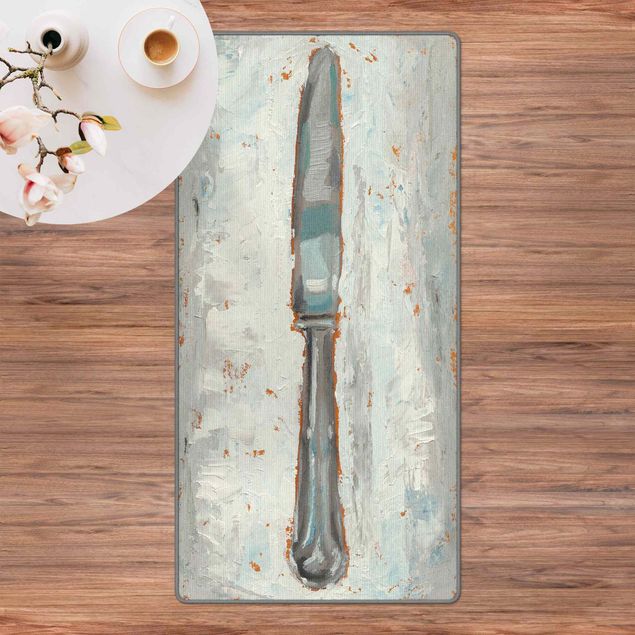 Teppich grau Impressionistisches Besteck - Messer