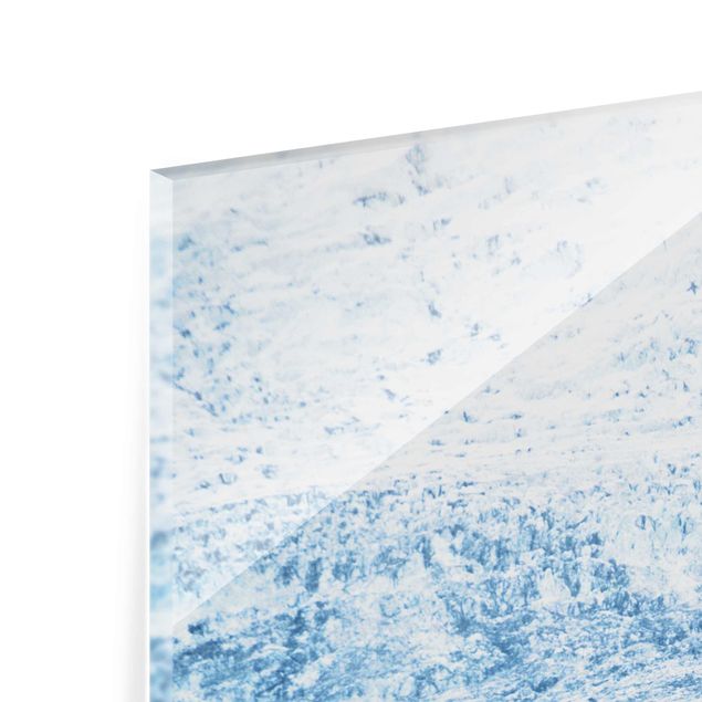 Glasbild - Isländisches Gletschermuster - Quadrat