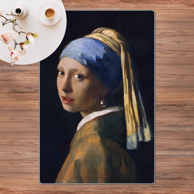 Moderne Teppiche Jan Vermeer van Delft - Das Mädchen mit dem Perlenohrgehänge