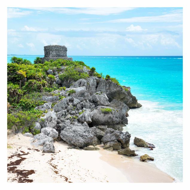 Wandtapete Design Karibikküste Tulum Ruinen