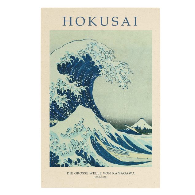 Katsushika Hokusai Kunstdrucke Katsushika Hokusai - Die grosse Welle von Kanagawa - Museumsedition