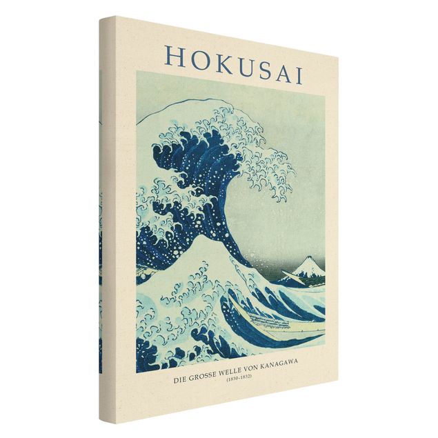 Schöne Leinwandbilder Katsushika Hokusai - Die grosse Welle von Kanagawa - Museumsedition