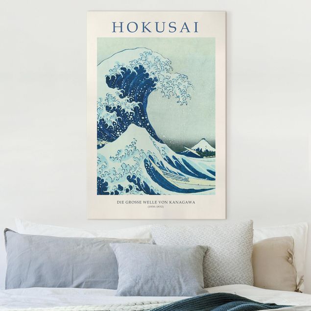 Wandbilder XXL Katsushika Hokusai - Die grosse Welle von Kanagawa - Museumsedition