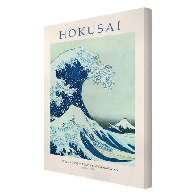 Leinwandbilder Katsushika Hokusai - Die grosse Welle von Kanagawa - Museumsedition