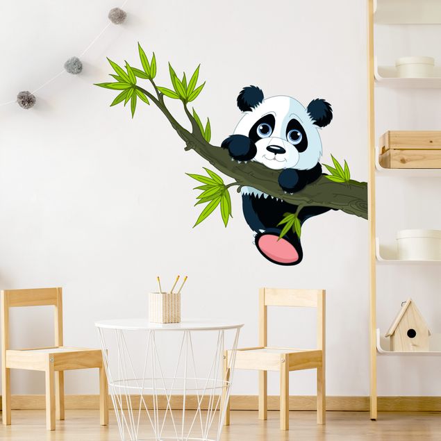Wandtattoo - Kletternder Panda