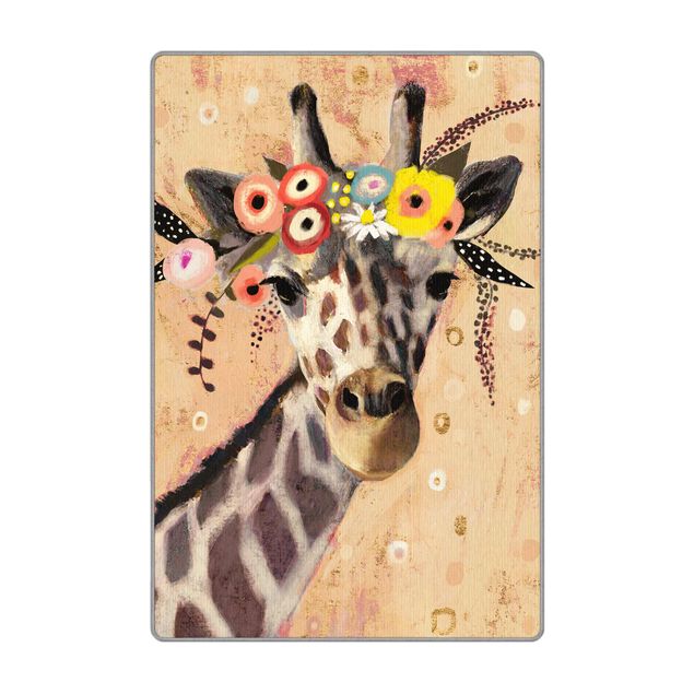 Gewebeteppich Klimt Giraffe