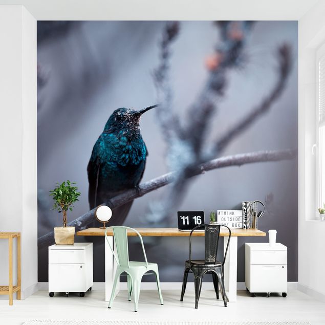 Design Tapete Kolibri im Winter