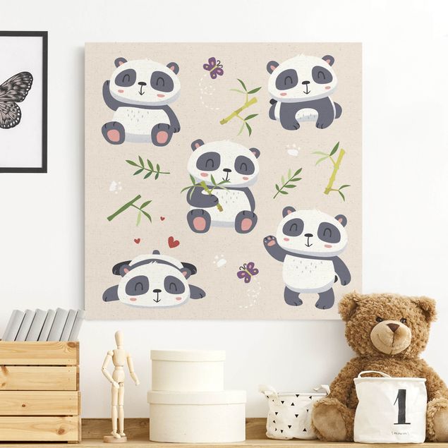 Bilder für die Wand Kuschelige Pandas