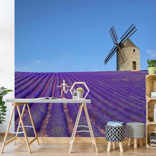 Wandtapete Design Lavendelduft in der Provence