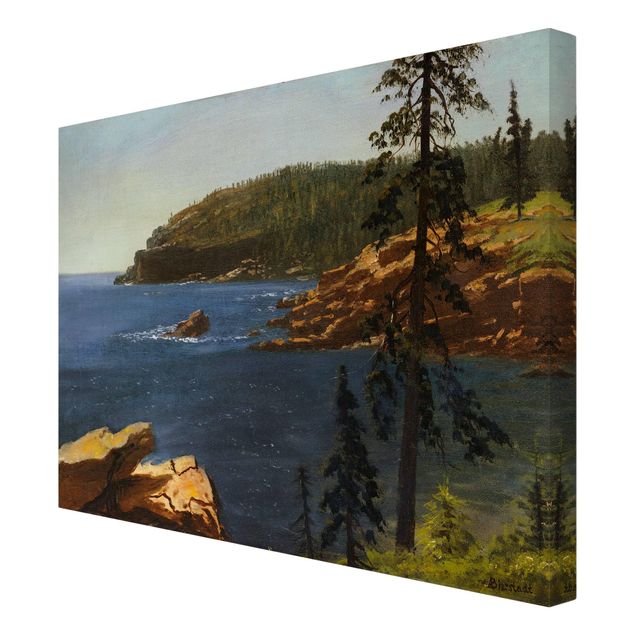 Leinwandbild Kunstdruck Albert Bierstadt - California Coast