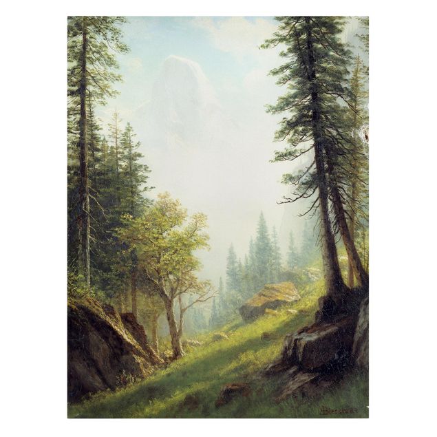 Kunstdrucke auf Leinwand Albert Bierstadt - In den Berner Alpen