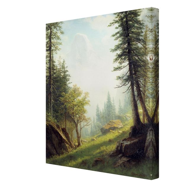 Wandbilder Wald Albert Bierstadt - In den Berner Alpen