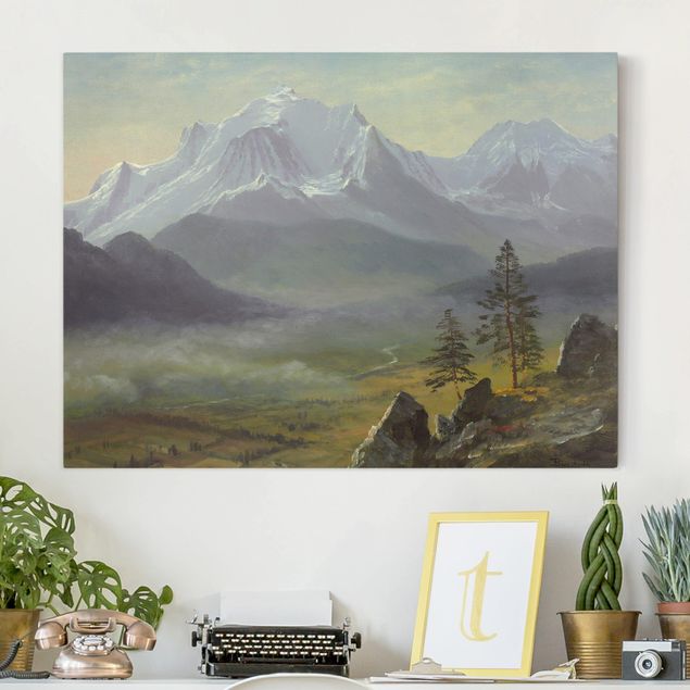 Leinwand Bilder XXL Albert Bierstadt - Mont Blanc