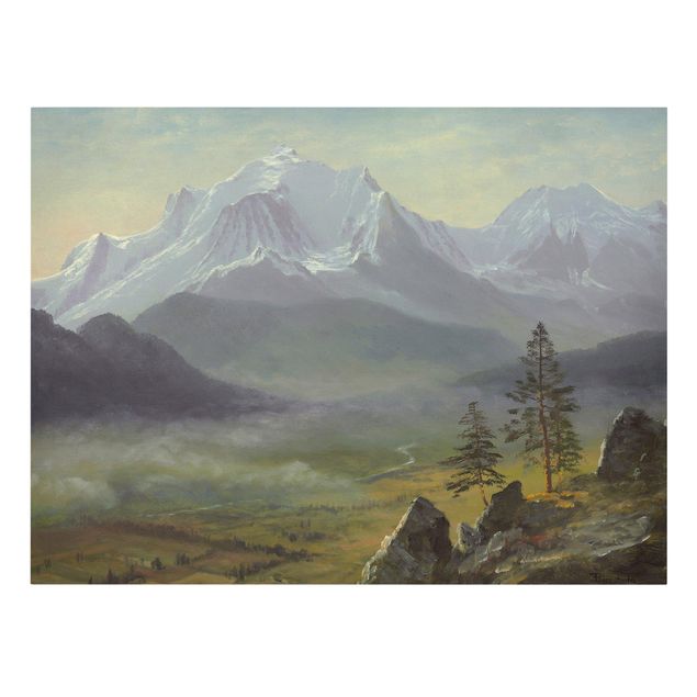 Leinwandbild Kunstdruck Albert Bierstadt - Mont Blanc