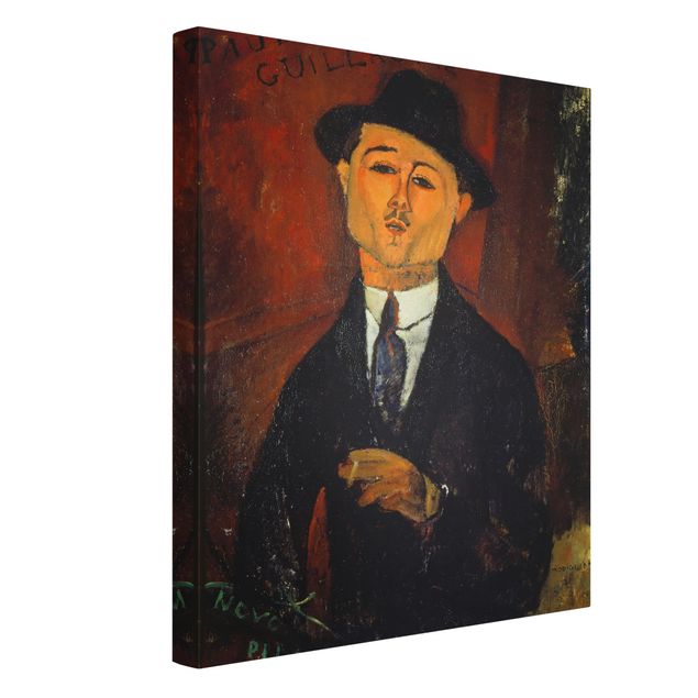 Wandbilder Wohnzimmer modern Amedeo Modigliani - Bildnis Paul Guillaume