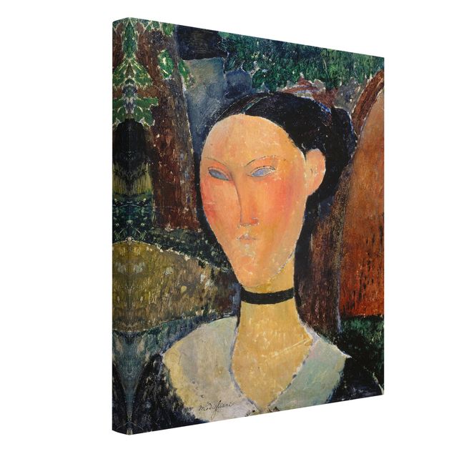 Leinwandbilder Wohnzimmer modern Amedeo Modigliani - Junge Frau