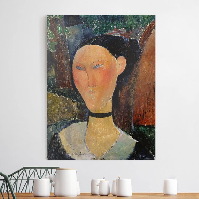 Leinwandbilder XXL Amedeo Modigliani - Junge Frau