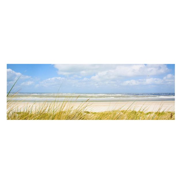 Leinwandbild - An der Nordseeküste - Panorama Quer