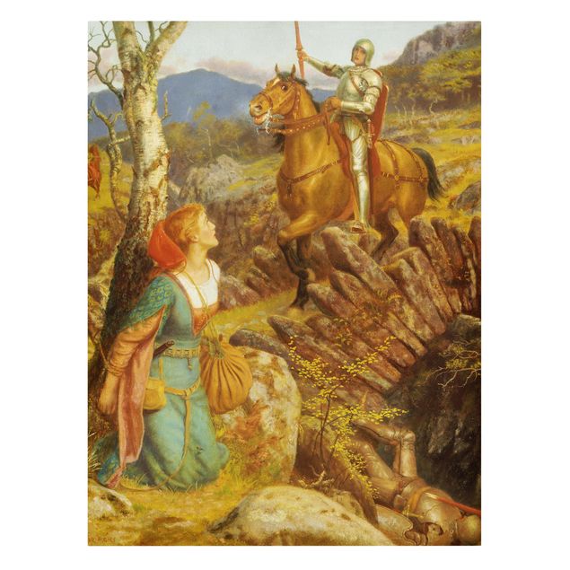Schöne Wandbilder Arthur Hughes - Der Sturz des Rostigen Ritters