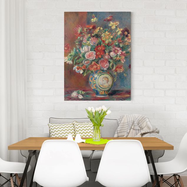 Leinwand Blumen Auguste Renoir - Blumenvase