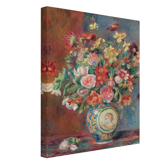 Leinwand Kunstdruck Auguste Renoir - Blumenvase