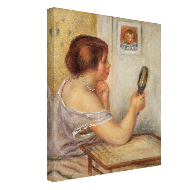 Leinwandbilder Wohnzimmer modern Auguste Renoir - Gabrielle mit Spiegel