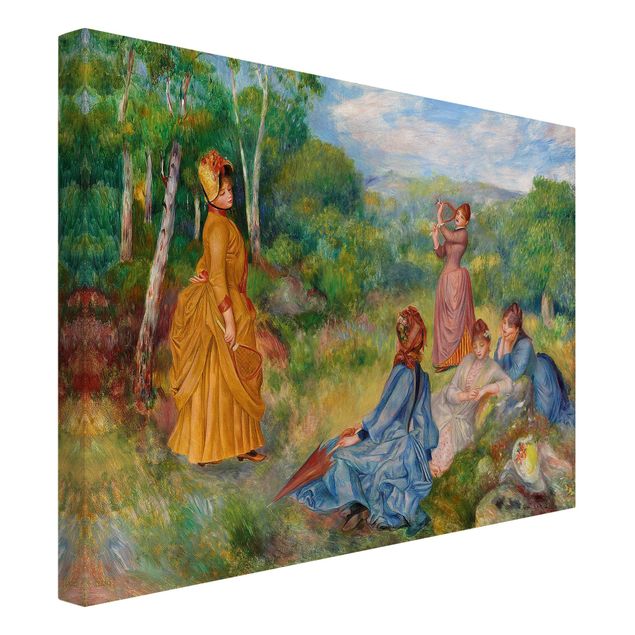 Leinwandbild Kunstdruck Auguste Renoir - Federballspiel