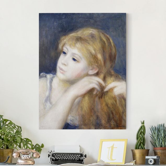 Leinwandbilder XXL Auguste Renoir - Kopf eines Mädchens