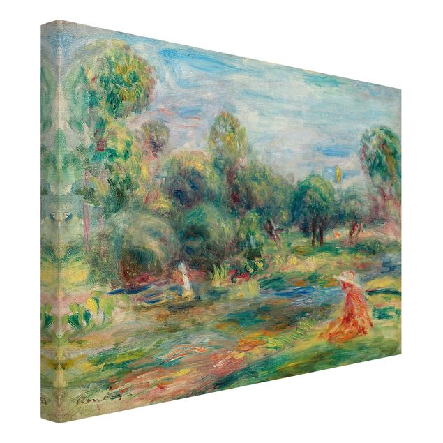 Leinwand Kunstdruck Auguste Renoir - Landschaft bei Cagnes