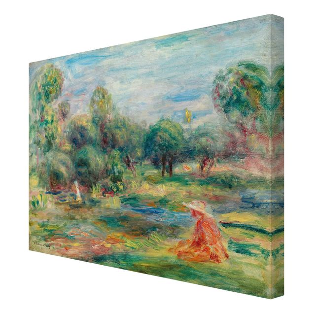 Leinwandbilder Wohnzimmer modern Auguste Renoir - Landschaft bei Cagnes