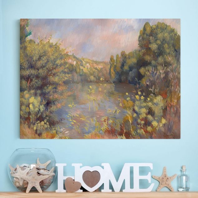 Leinwandbilder XXL Auguste Renoir - Landschaft mit See