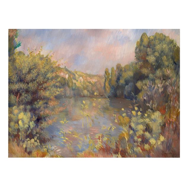 Leinwandbilder Wald Auguste Renoir - Landschaft mit See